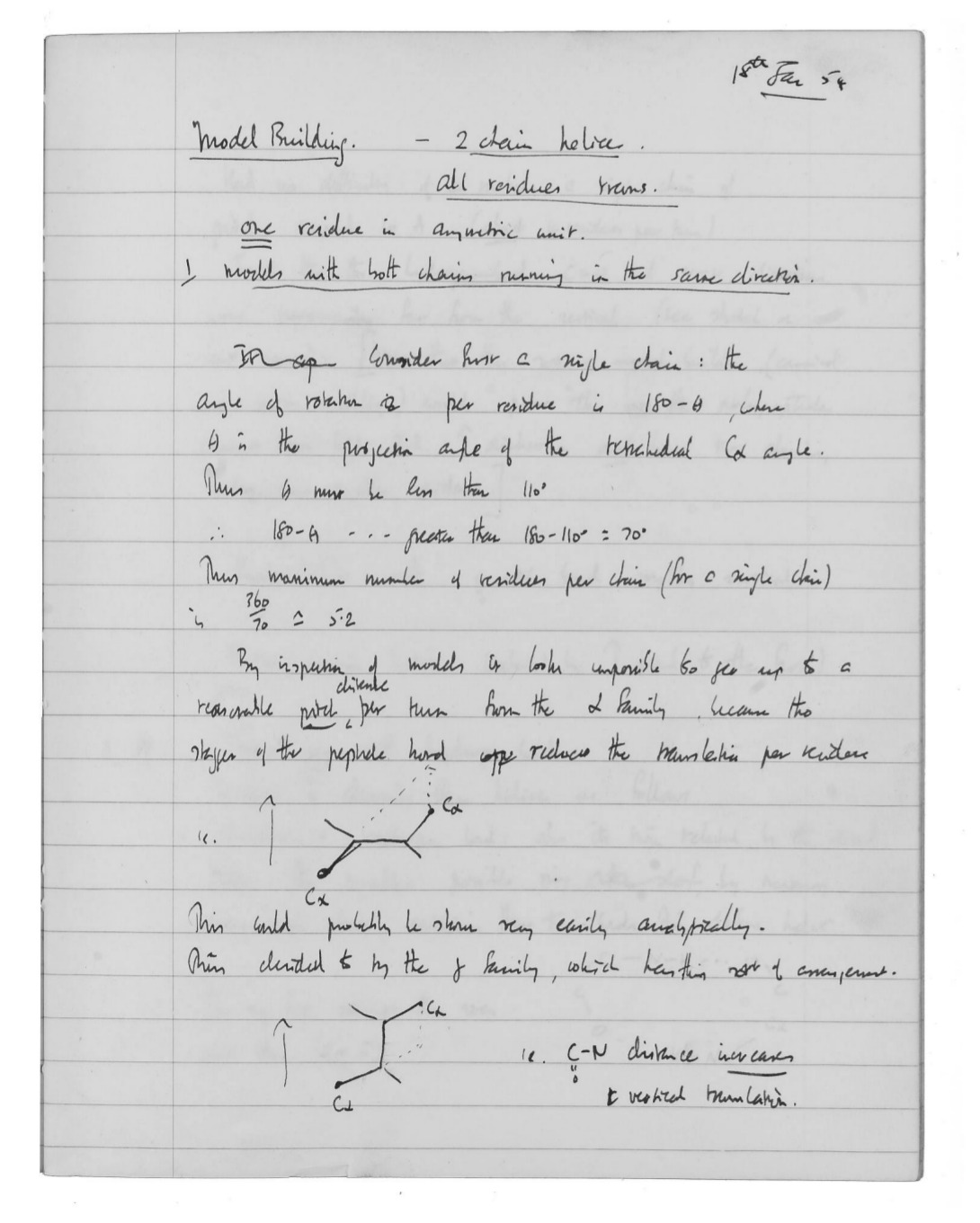 Francis Crick's notebook